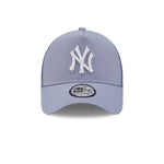 New Era MLB New York NY Yankees Tonal Mesh A Frame Trucker Snapback Purple White Lilla Hvid 60222456 