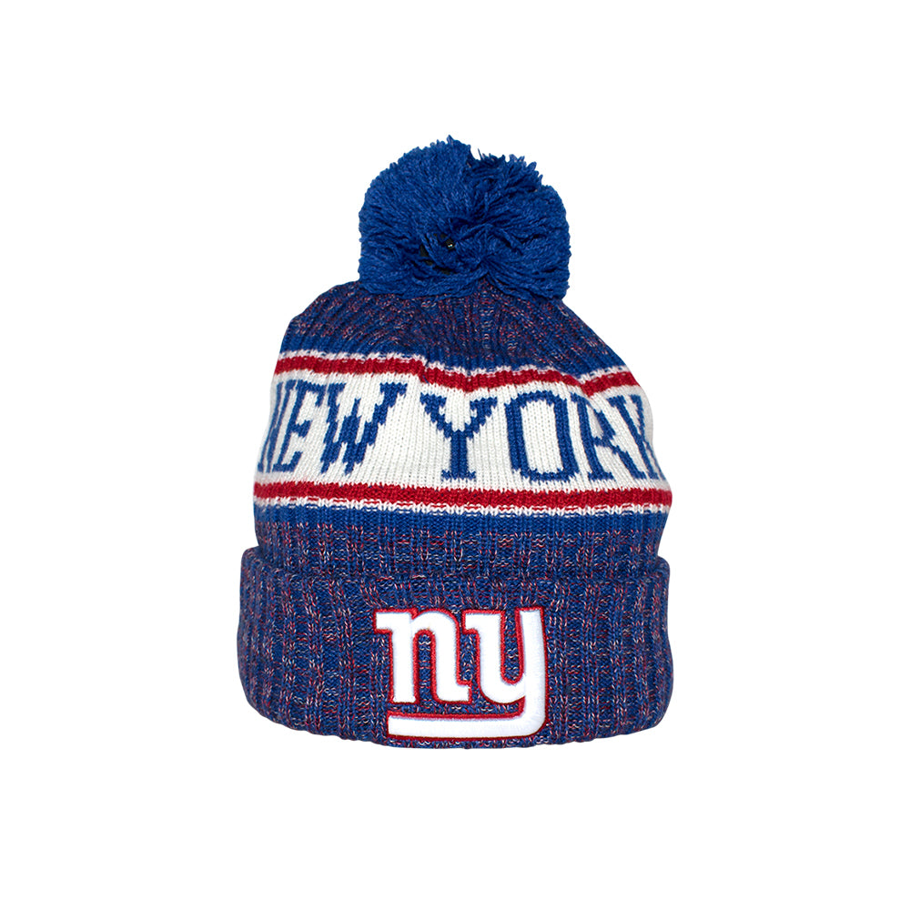 New Era New York Giants Sport Knit Beanie Blue Pom Blå Pom
