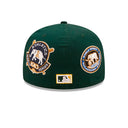 New Era MLB Oakland Athletics 59Fifty Cooperstown Patch Fitted Green Yellow Grøn Gul 60222531