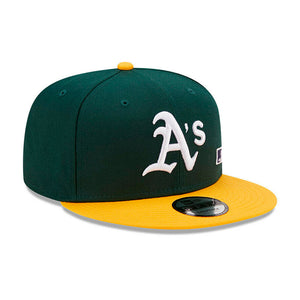 New Era MLB Oakland Athletics 9Fifty Team Arch Snapback Green Yellow Grøn Gul 60240350