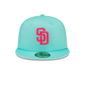 New Era MLB San Diego Padres 59Fifty City Connect Fitted Turquoise Green Pink Grøn Lyserød 60231697