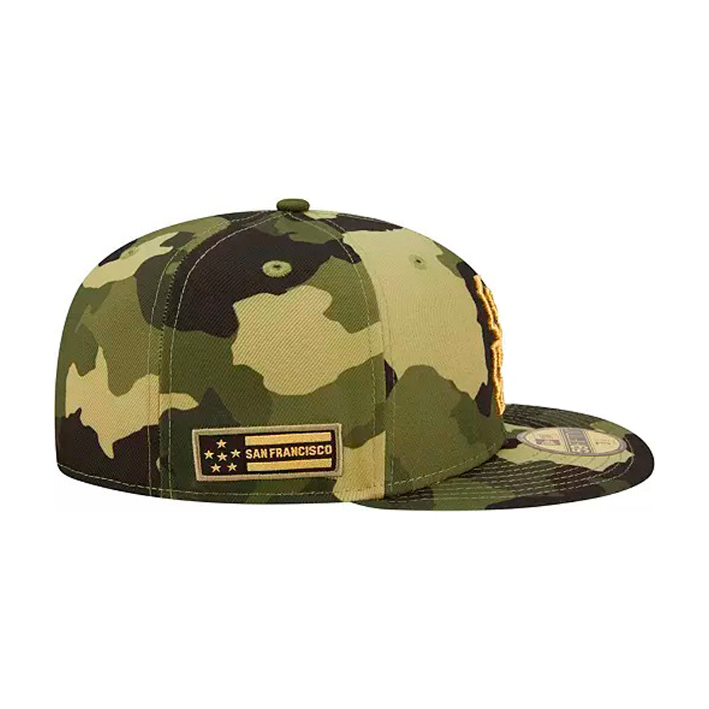 New Era MLB San Francisco Giants 59Fifty Armed Forces Fitted Camo Gold Camouflage Guld 60233736 