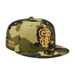 New Era MLB San Francisco Giants 59Fifty Armed Forces Fitted Camo Gold Camouflage Guld 60233736 