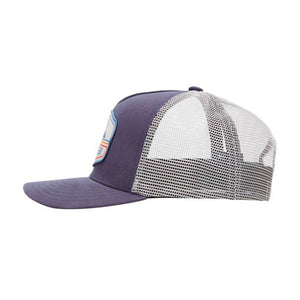 Quiksilver Tweaked Out Trucker Snapback Navy White Blå Hvid AQYHA04821-BYJO