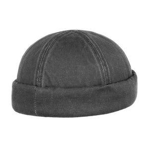 Steton Old Cotton Docker Hat Beanie Black Sort 8821101-1