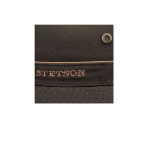 Stetson Avasun Waxed Cotton Traveller Hat Fedora Dark Brown Mørkebrun Brun 2541104-6