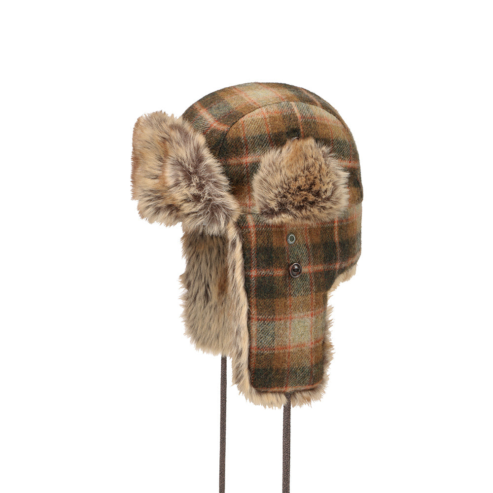 Stetson Check Bomber Trapper Cap Beanie Mixed Colours 9290303-267