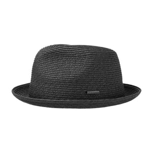 Stetson Dawson Player Hat Straw Hat Strå Hat Black Sort