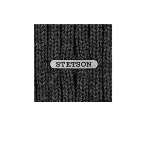 Stetson Georgia Wool Knit Beanie Fold Up Hue Anthracite Grey Dark Grey Mørkegrå 8699352-33