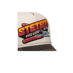 Stetson Hard Work Trucker Snapback Beige Brown Yellow Brun Gul 7751188-67 