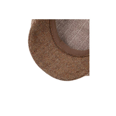 Stetson Hatteras Classic Wool Sixpence Flat Cap Rust Brun 6840514-368
