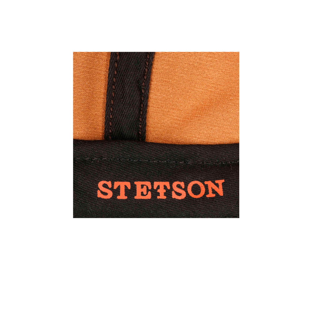 Stetson Hatteras Old Cotton Newsboy Sixpence Flat Cap Brown Brun 6841102-6