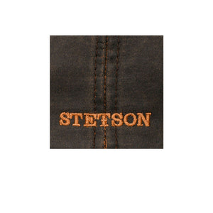 Stetson Hatteras Old Cotton Newsboy Sixpence Flat Cap Brown Brun 6841102-6