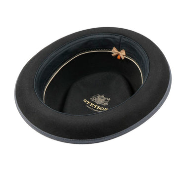 Stetson Hulett Diamond Wool Hat Fedora Black Sort 1338106-1