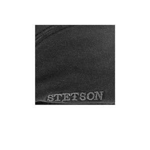 Stetson Ivy Cap CO/PE EF Earlaps Sixpence Flat Cap Black Sort 6161106-1