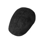 Stetson Madison Leather Sixpence Flat Cap Black Sort 6127102-1 