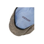Stetson Milner Silk Sixpence Flat Cap Beige Black Sort 6642501-316
