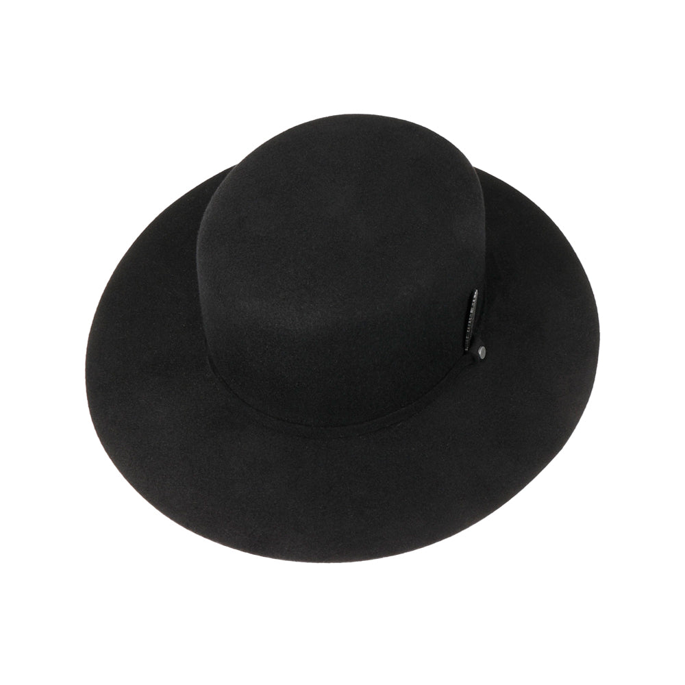 Stetson Open Crown Wool Hat Fedora Black Sort 3598108-1
