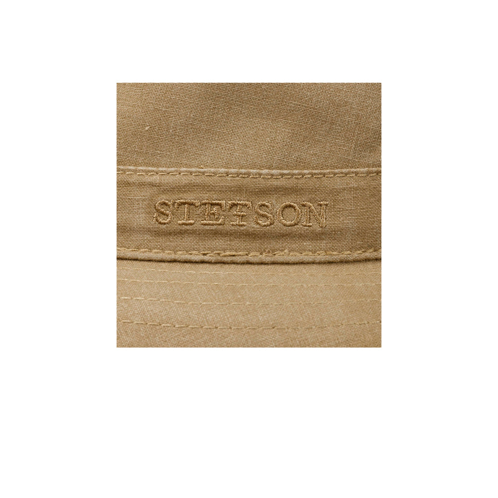 Stetson Organic Cotton Pork Pie Cloth Hat Fedora Brown Brun 1691103-76