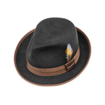 Stetson Orleans Vitafelt Hat Fedora Dark Grey Mørkegrå 2198001-3