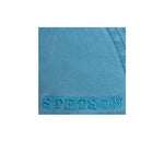 Stetson Paradise Cotton Sixpence Flat Cap Light Blue Blå