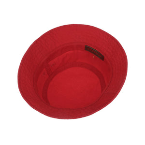 Stetson Protection Cotton Twill Bucket Hat Red Rød
