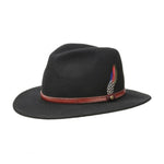 Stetson Rantoul Fedora Traveller Hat Black 2598102-1