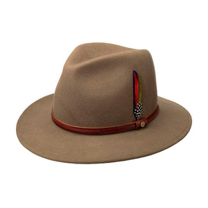 Stetson Rantoul Fedora Traveller Hat Olive 2598102-41