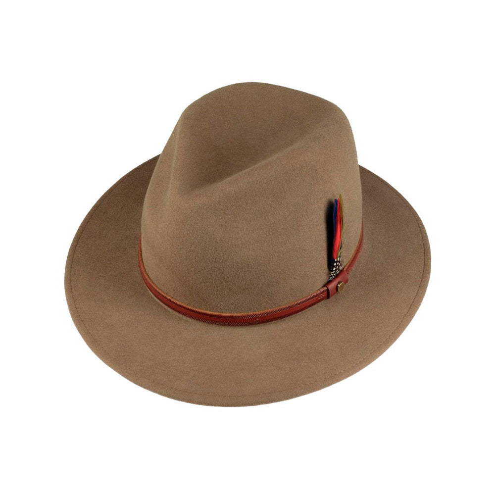 Stetson Rantoul Fedora Traveller Hat Olive 2598102-41