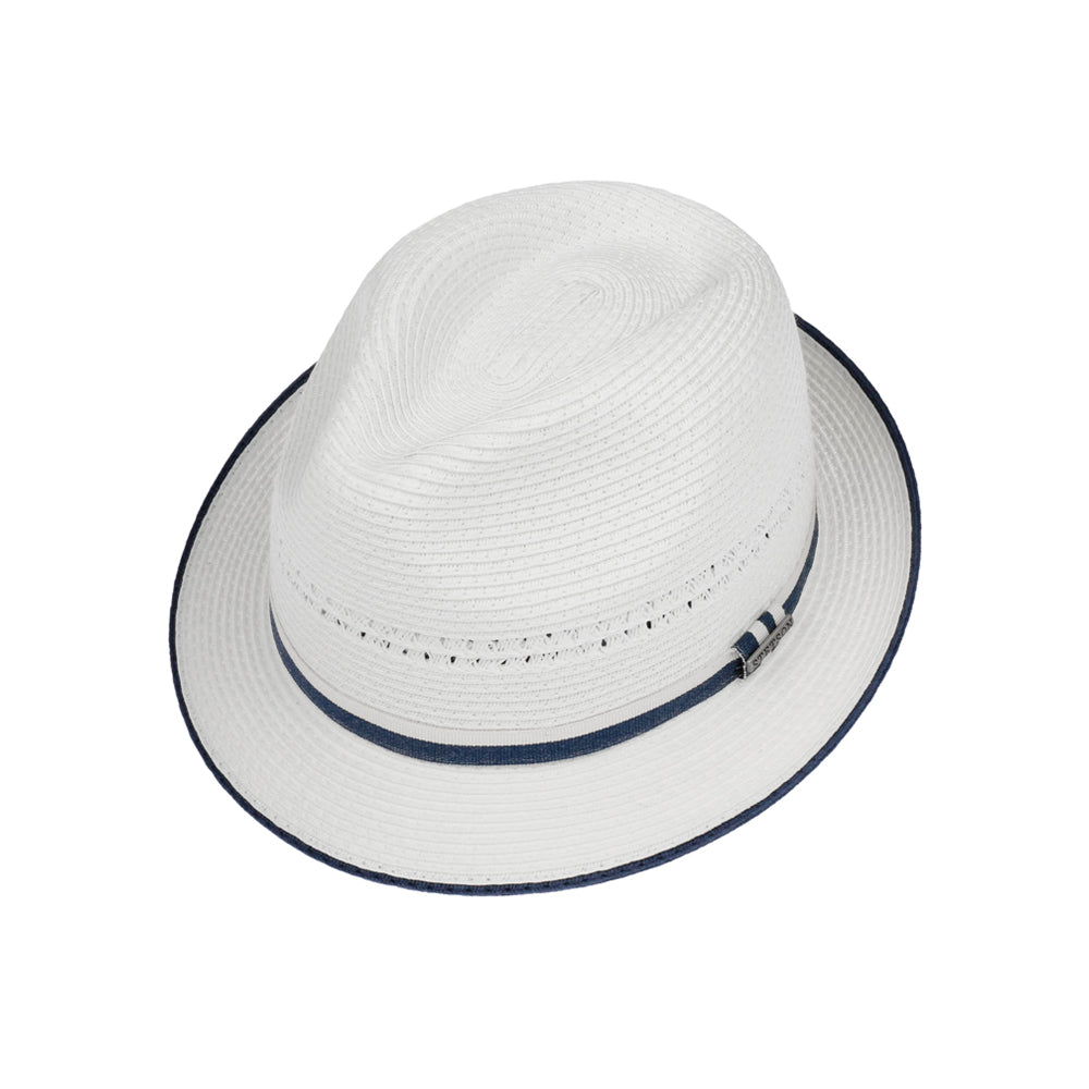 Stetson Tavato Toyo Trilby Straw Hat Strå Hat White Hvid 1178501-10