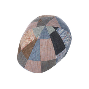 Stetson Texas Clarson Patchwork Sixpence Flat Cap Mixed Colours 6613906-28 