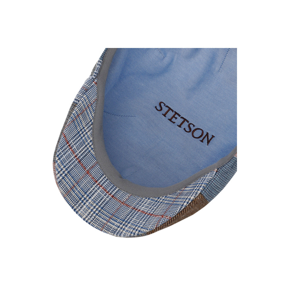 Stetson Texas Clarson Patchwork Sixpence Flat Cap Mixed Colours 6613906-28 