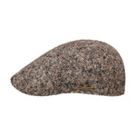 Stetson Texas Donegal Wool Sixpence Flat Cap Beige Mottled 6610603-471