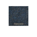 Stetson Texas Wool Herringbone Sixpence Flat Cap Navy Blå 6610501-322