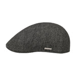 Stetson Texas Wool Sixpence Flat Cap Anthracite Grey Grå 6610109-31
