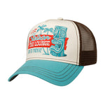 Stetson Tiki Lounge Trucker Snapback Brown Turquoise Brun Blå 7751195-26 