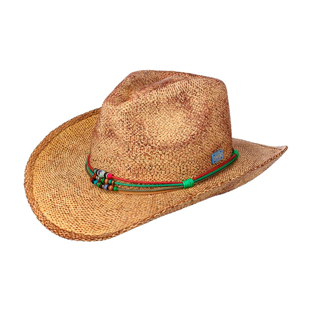 Stetson Townsend Toyo Western Hat Cowboy Hat Straw Hat Strå Hat Brown Mottled Brun 3698515-86