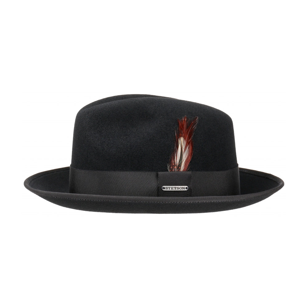 Stetson Vermont Vitafelt Hat Fedora Black Sort 2148002-1