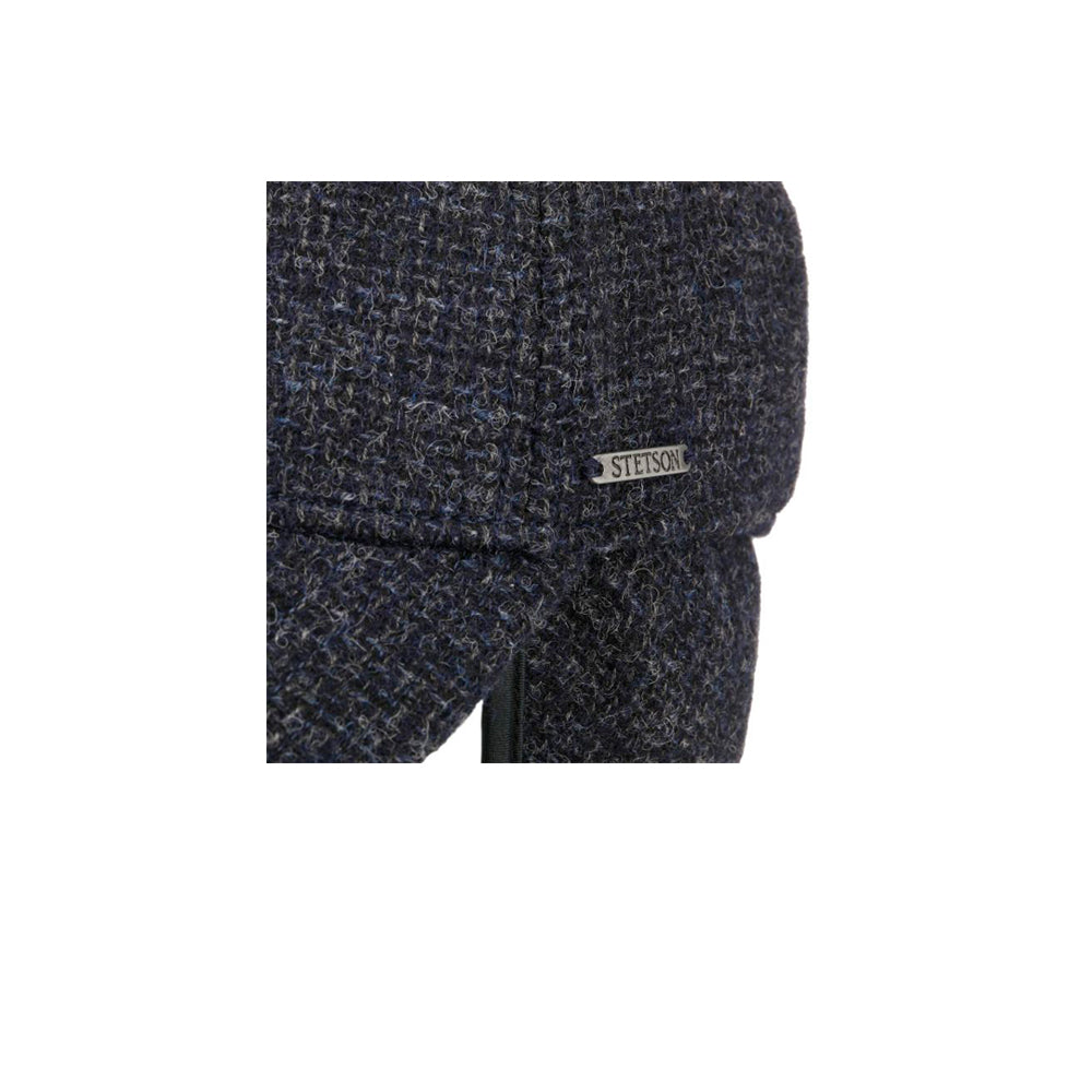 Stetson Vilson Wool Cap With Ear Flaps Flexfit Navy Blå 7720101-2