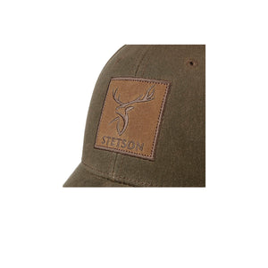 Stetson Vintage Wax Deer Cap Adjustable Justerbar Olive Grøn 7721131-5 