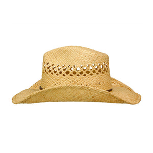 Stetson Western Raffia Larimore Straw Hat Natural Beige 2718503-7