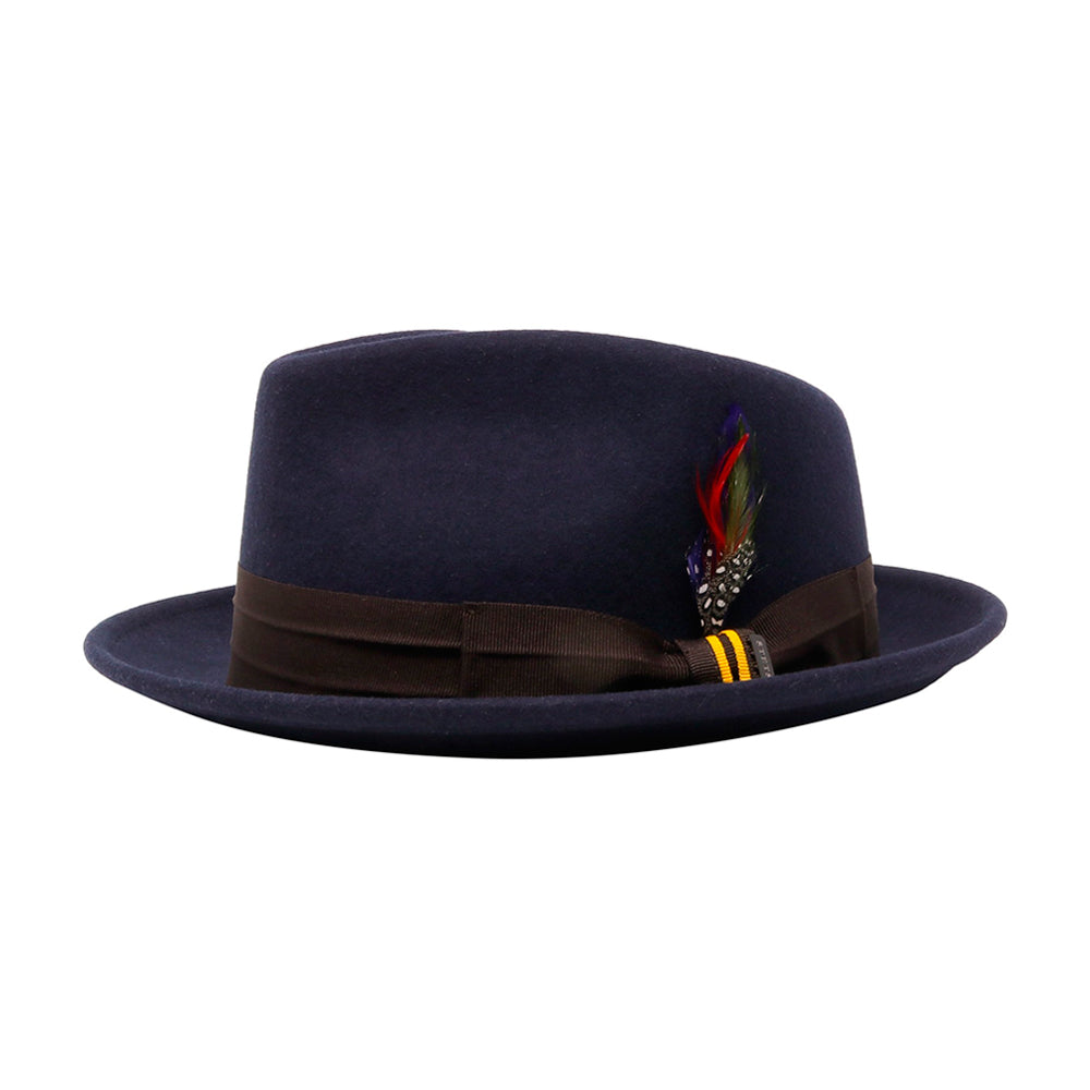 Stetson Wool Felt Hat Fedora Navy Blå 1398101 - 2