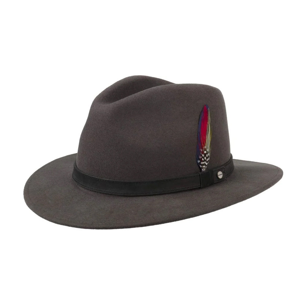 Stetson Yutan Wool Hat Fedora Traveller Hat Serpent 2598101-36