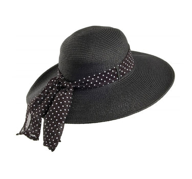 Sur La Tete Beachside Sun Hat Straw Hat Strå Hatte Black Sort 802848-100016 