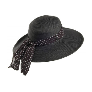 Sur La Tete Beachside Sun Hat Straw Hat Strå Hatte Black Sort 802848-100016 