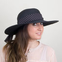 Sur La Tete Beachside Sun Hat Straw Hat Strå Hatte Black Sort 802848-100016 