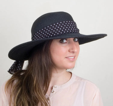 Sur La Tete Beachside Sun Hat Straw Hat Strå Hatte Black Sort 802848-100016 