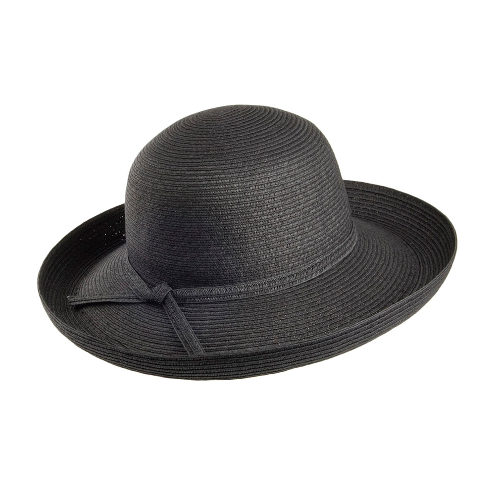 Sur La Tete Traveller Sun Hat Straw Hat Strå Hat Black Sort 802847/100015