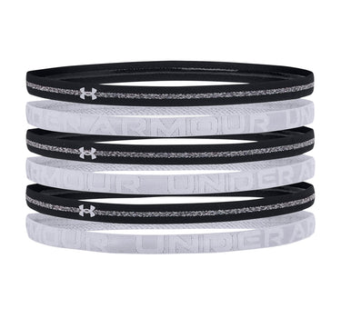 Under Armour Heathered Mini Headbands Accessories Black Mod Gray Sort Grå 1311044 001
