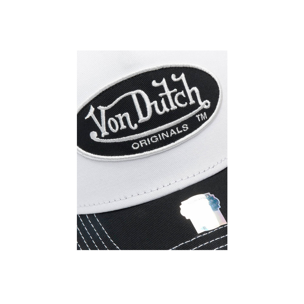 Von Dutch Boston Trucker Snapback Black White Black Sort Hvid 70301490
